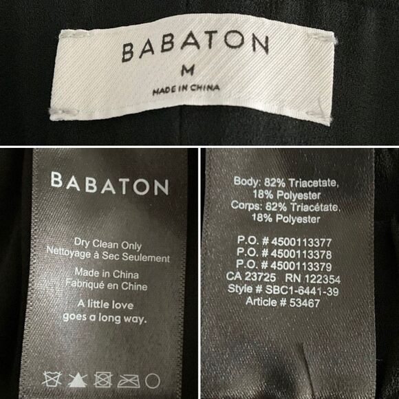 Aritzia Babaton Jogger Pants Elastic Waist Pull On Pockets Elastic Hem M - Picture 4 of 10